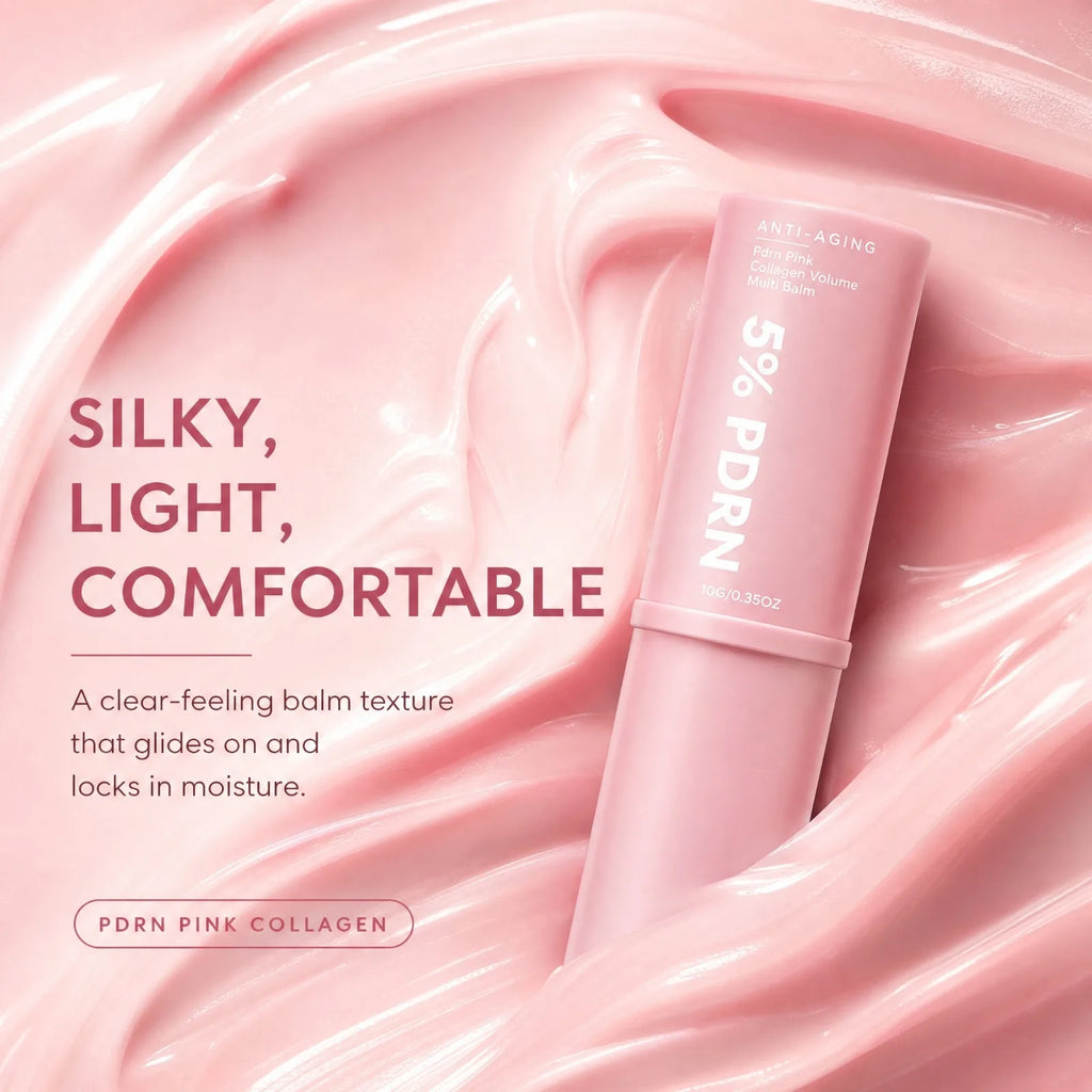 PDRN Pink Collagen Multi Balm – Face, Lip & Neck Moisturizer Collagen Balm Stick Nixie