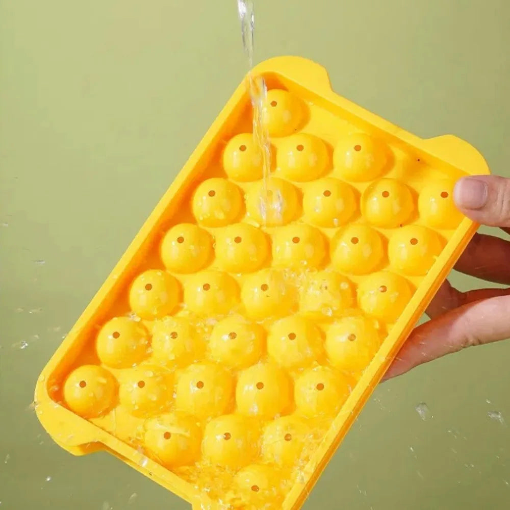 Round Ice Sphere Mold Tray with Scoop & Storage Box