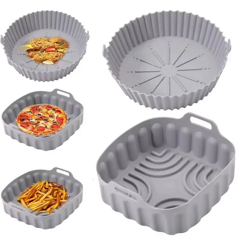 Reusable Silicone Air Fryer Liners – Non-Stick BPA-Free Pads Air Fryer Liner Nixie