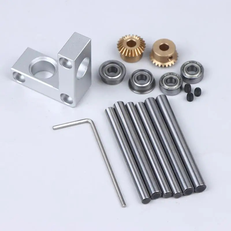 Miniature Bevel Gear 1:1 Ratio 90° Right Angle Gearbox Model Miniature Gearbox Nixie