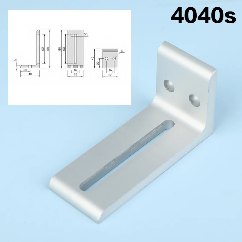 Aluminum Profile Support Brackets 2020 3030 4040 Frame Fix Aluminum Frame Bracket Nixie