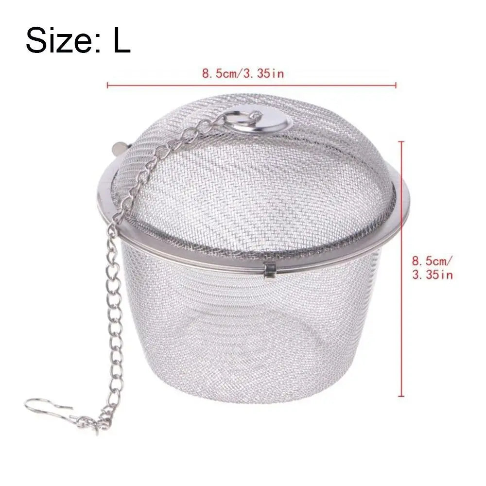Stainless Steel Tea Ball Infuser – Loose Leaf & Herbal Mesh