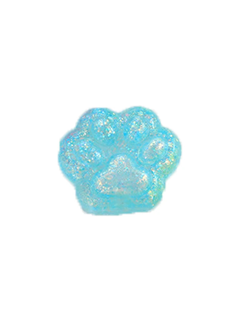 3PCS Kawaii Cat Paw Squishy Squeeze Toys – Jelly Glitter Claws Squishy Squeeze Toy Nixie