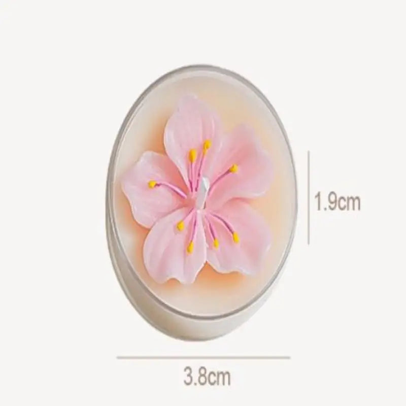 Handmade Peach Blossom Soy Wax Tea Candle – Scented Aromatherapy Scented Tea Candle Nixie