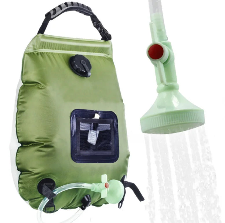 Portable 20L Camping Shower Water Bag for Hiking & Outdoors