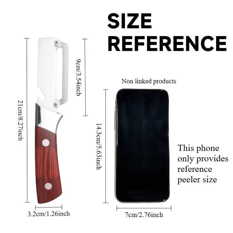 2-Piece Stainless Steel Vegetable Peeler & Bottle Opener Set Vegetable Peeler Set Nixie
