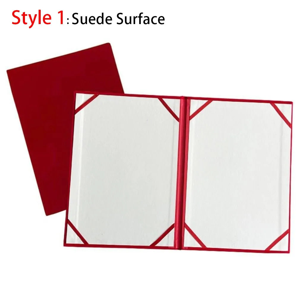 PU Leather A3/A4 Certificate & Contract Folder Cover