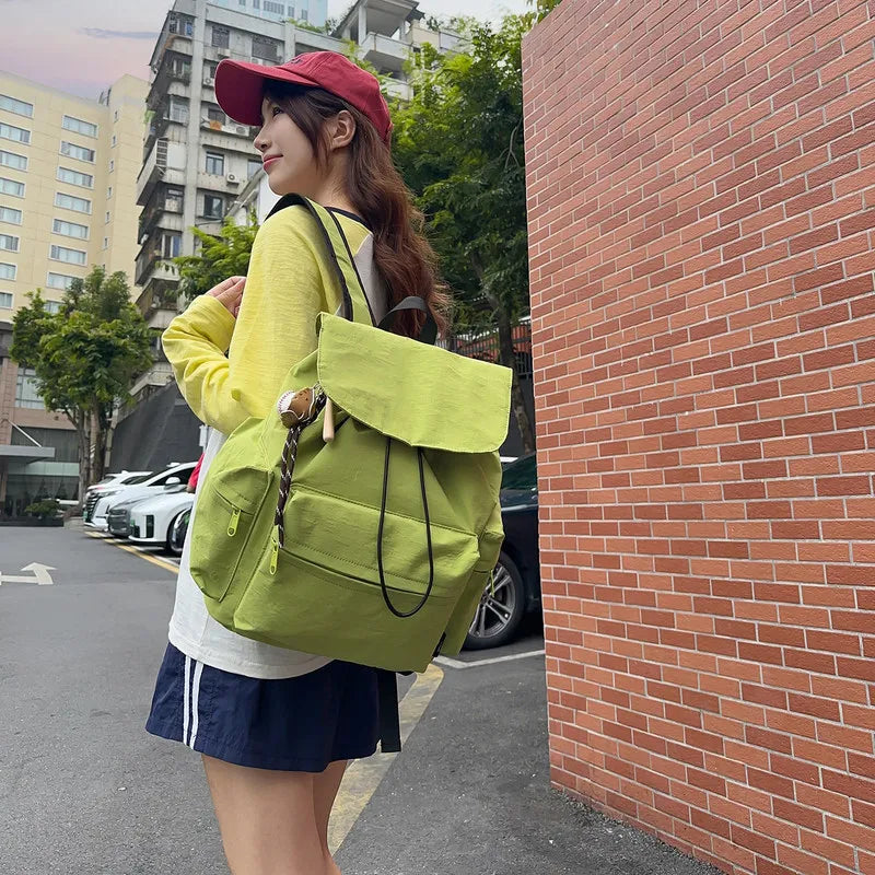 Large Capacity Women's Canvas Backpack – Korean Style Bag Women's Backpack Nixie