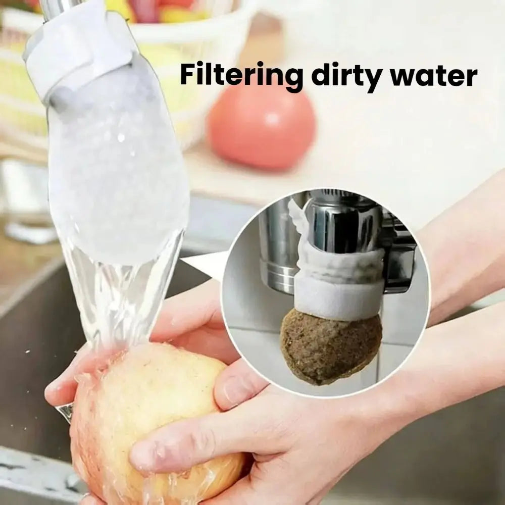 Universal Faucet Filter Cotton Anti-Splash Tap Water Filter Bags Faucet Filter Nixie