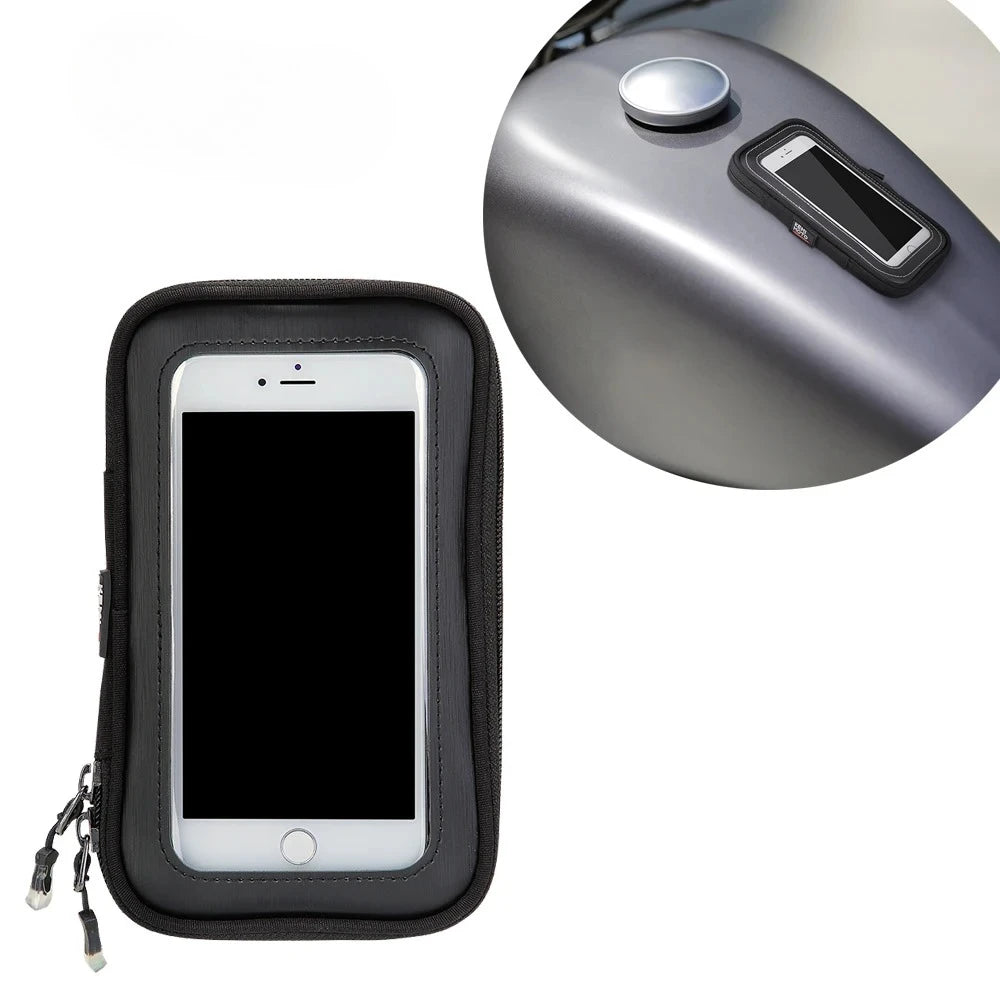 Motorcycle Magnetic Tank Bag – 8 Magnets, Phone Pouch to 6.3" Motorcycle Tank Bag Nixie Black