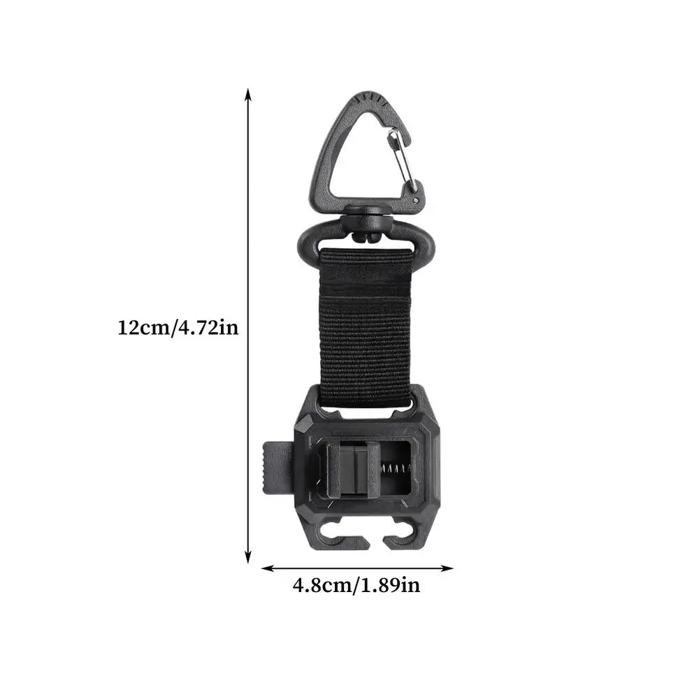 Wearable Fishing Rod Holder Clips with Adjustable Strap Fishing Rod Holder Nixie Black