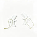 Lifelike Resin Hanging Dove Ornaments – 1 or 2 Pack Decor Hanging Bird Ornament Nixie A2