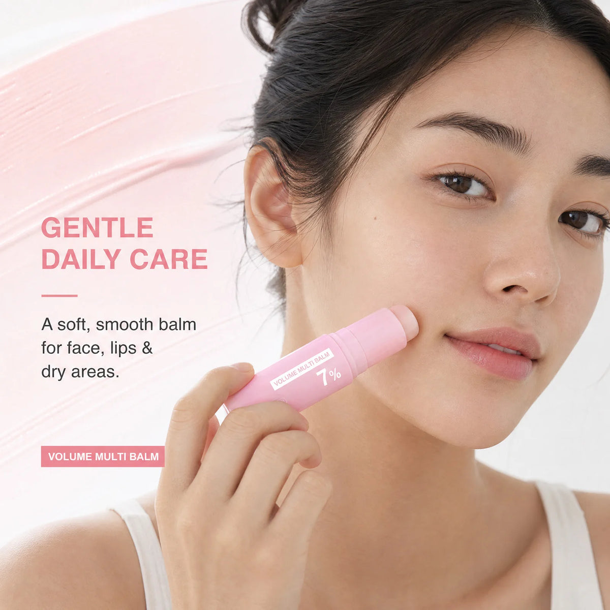 7% PDRN Pink Collagen Multi Balm – Face, Lip & Eye Moisturizer Collagen Balm Stick Nixie