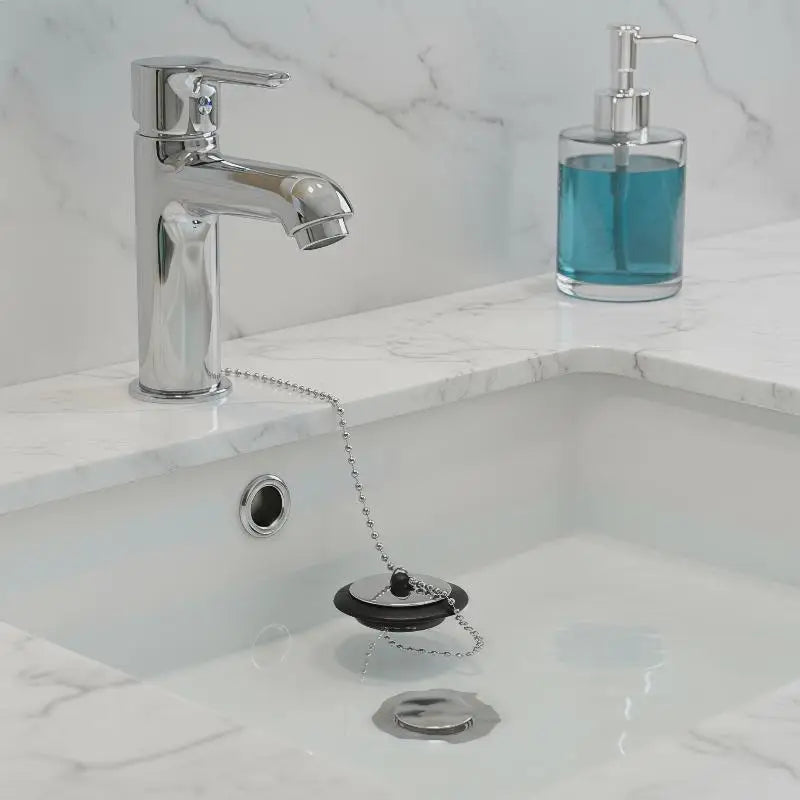Stainless Steel Sink Stopper with Chain – Leak-Proof Drain Sink Drain Stopper Nixie