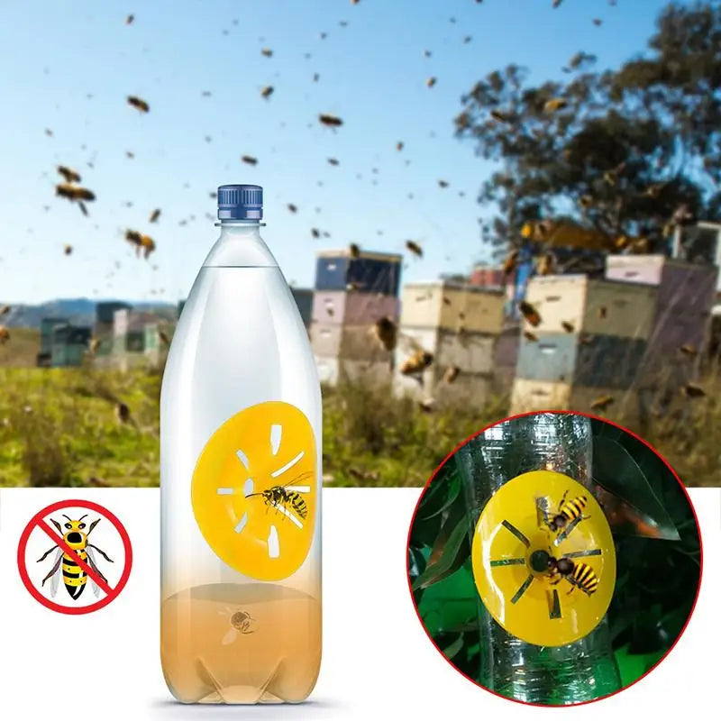 Yellow Wasp Trap Funnel One-Way Entry 5/10/20pcs | Pest Control