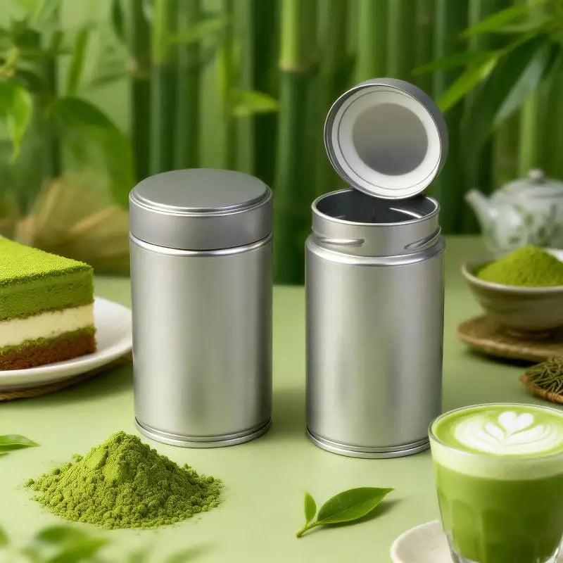 Mini Airtight Matcha Tin – Sealed Spice & Tea Storage Jar Spice Storage Tin Nixie