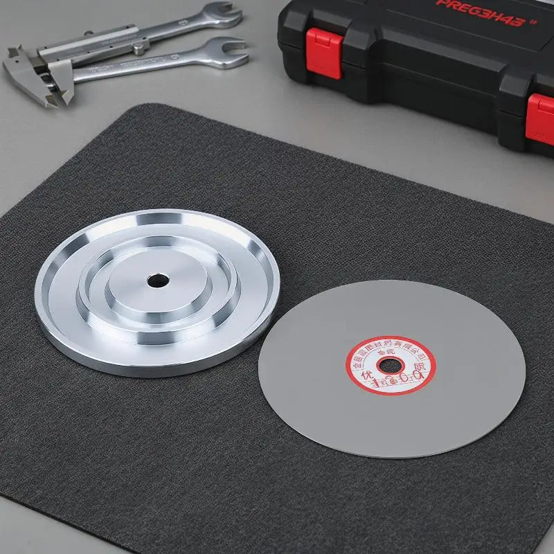 6" Aluminum Master Lap Diamond Grinding Polishing Plate – Stone DIY Lapidary Polishing Lap Nixie