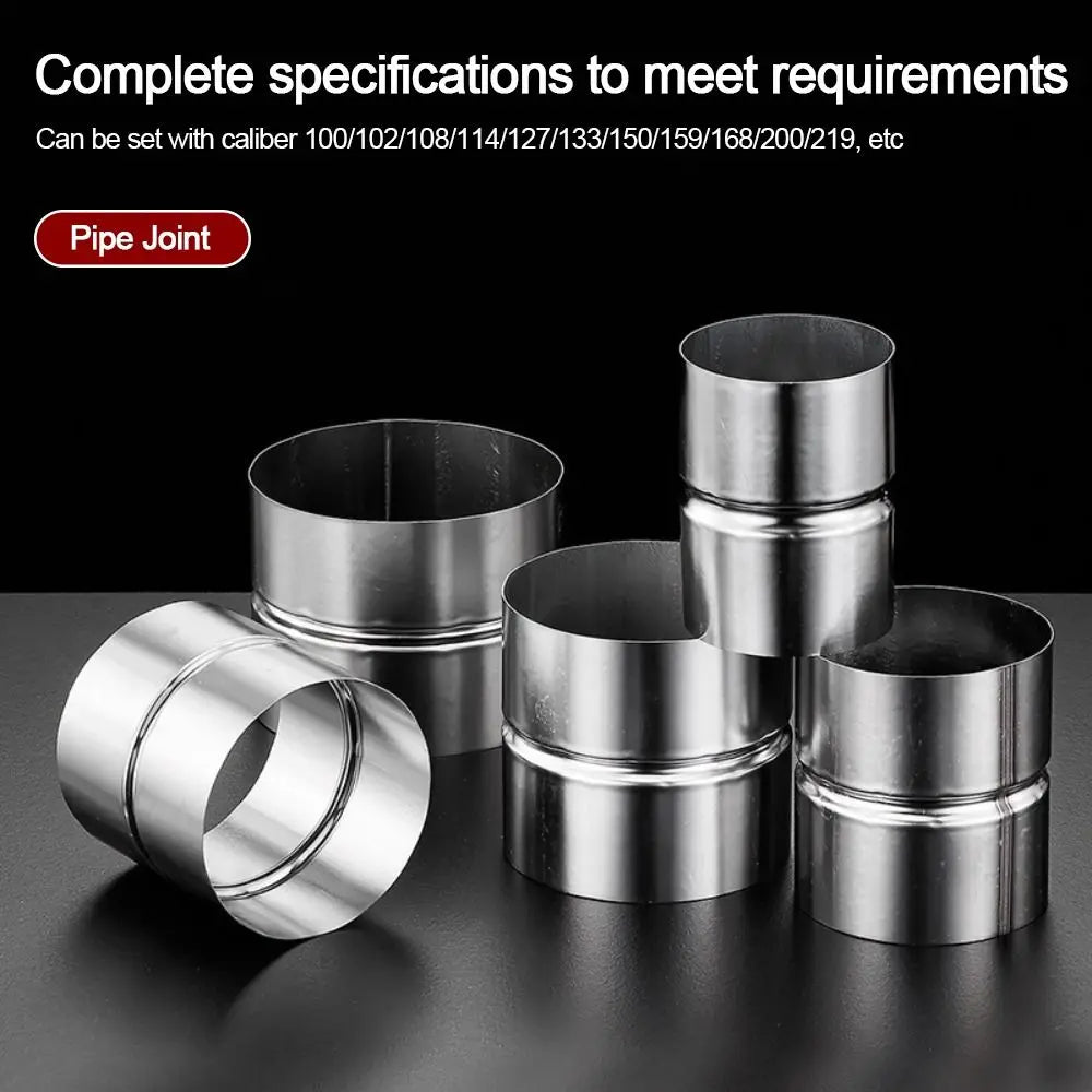 Stainless Steel Straight Pipe Joint Adapter 51mm–102mm
