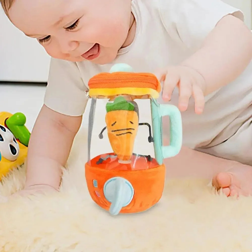 Cartoon Carrot Juicer Plush Toy | Fun Rotating Drawstring Bag Stuffed Plush Toy Nixie