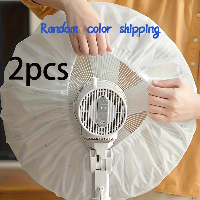 Electric Fan Dust Covers Set of 2 – Universal Polyester Fit Fan Dust Cover Nixie Random color shippin 2pcs