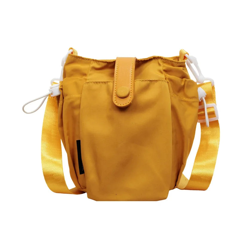 Korean Bucket Bag Women's Large Capacity Crossbody | Nixie Crossbody Bucket Bag Nixie BB-1462Yellow