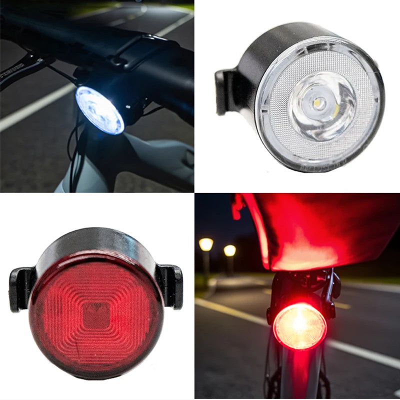 BUCKLOS Type-C Rechargeable LED Bike Light Front & Rear Set Bicycle Light Set Nixie