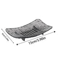 Glacier Pattern Soap Dish with Drain Hole – Clear PET Holder Soap Dish Nixie Gray L