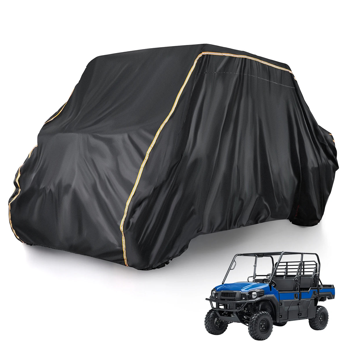 KEMIMOTO 420D Heavy-Duty Waterproof UTV Cover 4–6 Seater UTV Protective Cover Nixie