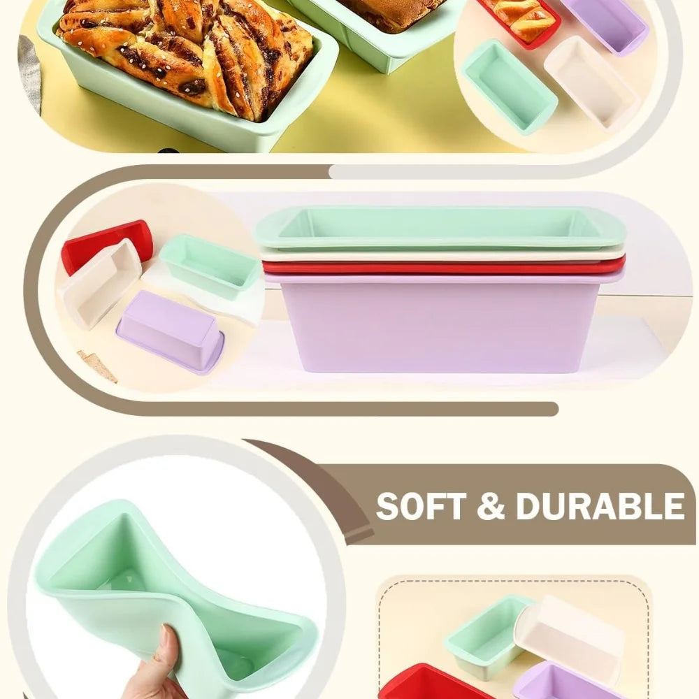 Silicone Bread Loaf Pan – Nonstick Flexible Baking Mold
