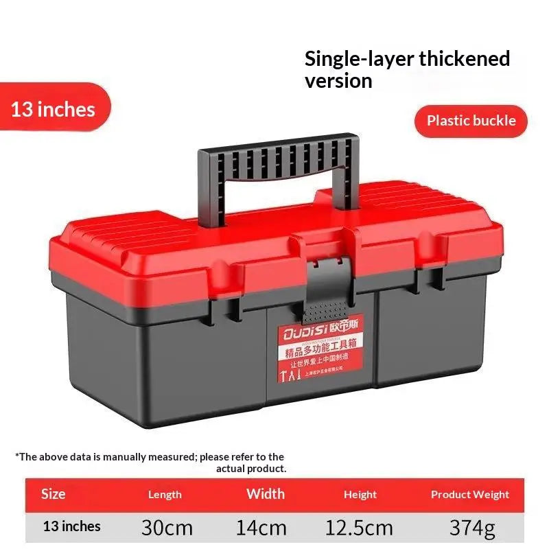 13-Inch Portable Tool Storage Box with Handle – ABS Plastic Tool Storage Box Nixie A2