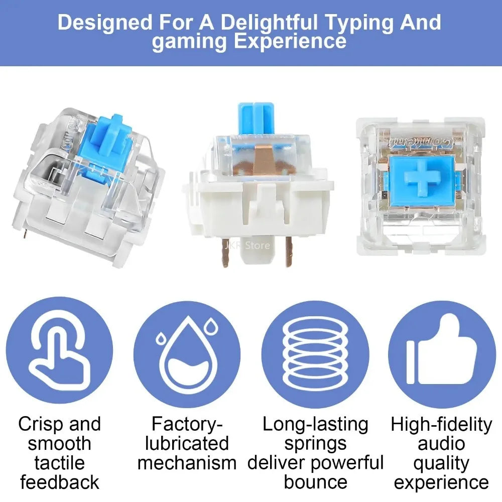 3-Pin Tactile Clicky Mechanical Keyboard Switches 50/100PCS