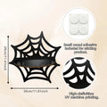 Halloween Floating Wall Shelf – Gothic Ghost & Bat Wood Décor