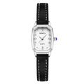REBIRTH Unisex Square Quartz Watch – Leather Band, Water-Resistant Quartz Wristwatch Nixie 1