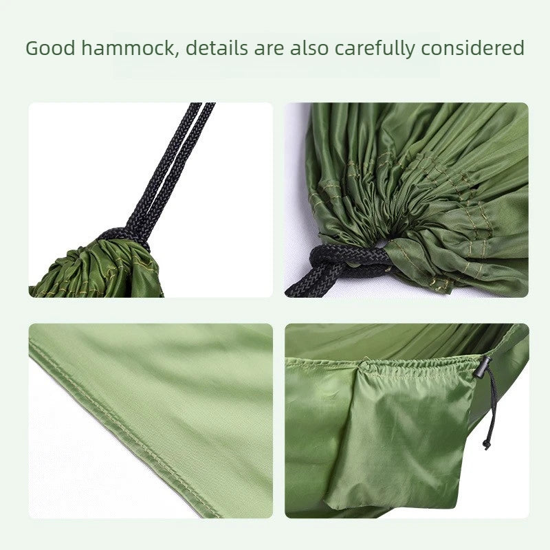 Portable Camping Hammock 210x140cm – Ultra-Light Nylon Anti-Roll Camping Hammock Nixie
