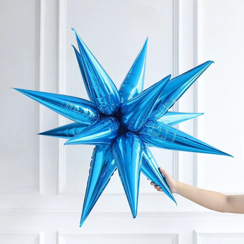 12pcs Pearl Starburst Foil Balloons for Party & Wedding Decor Party Foil Balloons Nixie blue