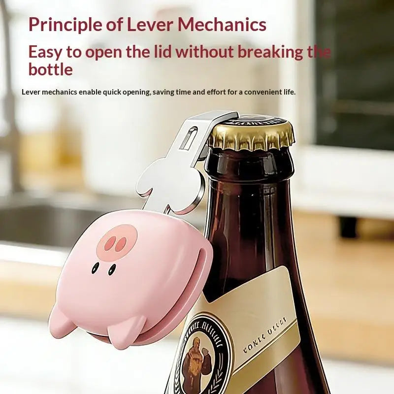Cute Pig Bottle Opener – Stainless Steel Beer Opener Bottle Opener Nixie