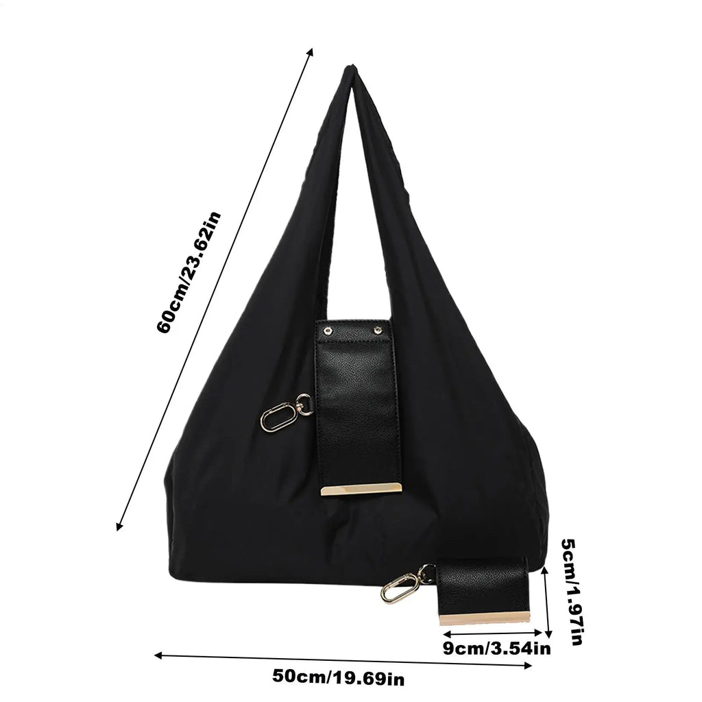 Foldable Keychain Tote Bag – Compact PU Leather Mini Purse