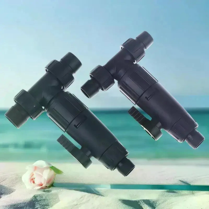 12/16mm Aquarium Quick Release 3-Way Valve Hose Connector Aquarium Filter Connector Nixie