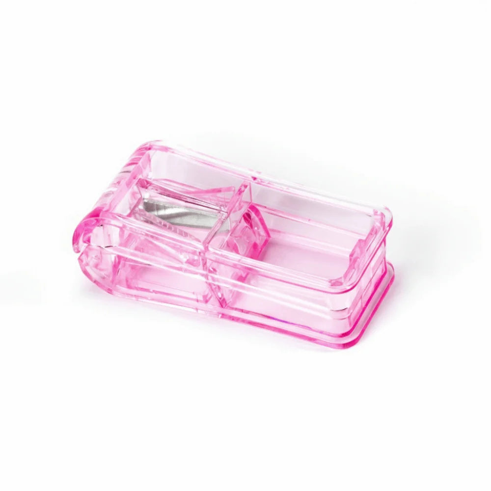 Portable 2-in-1 Pill Cutter & Medicine Storage Box Pill Cutter Organizer Nixie Pink