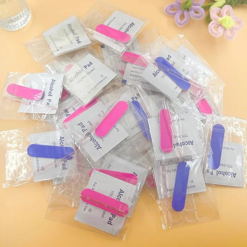 10-Set Disposable Manicure Kit – Nail File, Cuticle Stick & Tabs Disposable Manicure Kit Nixie