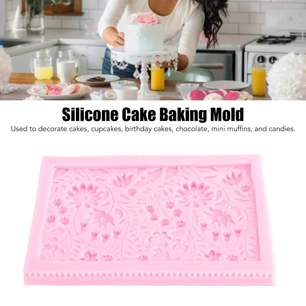 Food Grade Silicone Floral Fondant Mold – Non-Stick & Easy Clean Silicone Baking Mold Nixie