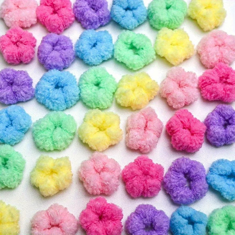 40pcs Mini Plush Elastic Pet Hair Bands – Puppies & Kittens Pet Hair Accessories Nixie