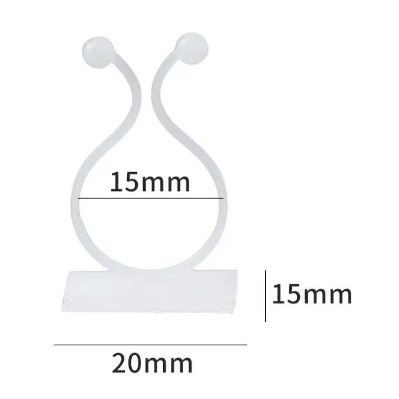 10pcs Plant Vine Climbing Clips – Wall Hook Fixers for Trellis Plant Climbing Clips Nixie white 10pcs