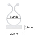 10pcs Plant Vine Climbing Clips – Wall Hook Fixers for Trellis Plant Climbing Clips Nixie white 10pcs