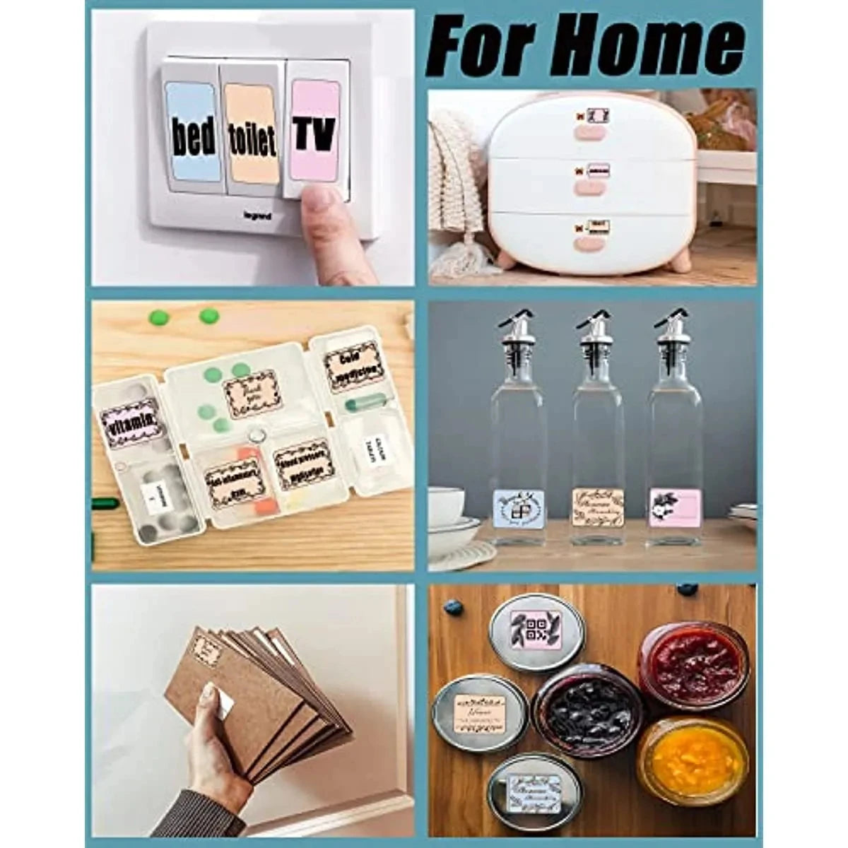 Phomemo M200 Color Labels 40x30mm 3 Rolls 690 Labels Pink/Khaki/Blue Label Printer Rolls Nixie