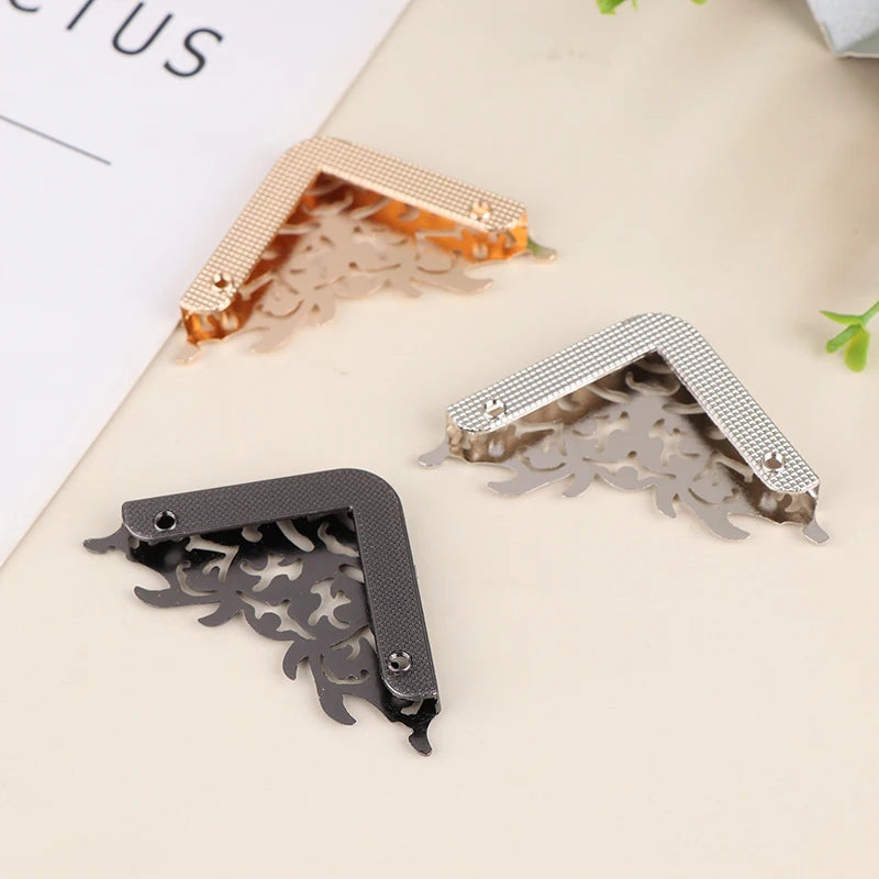Metal Bag Corner Protectors with Screws – DIY Handbag Hardware Bag Corner Protectors Nixie