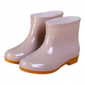 Women's Non-Slip Waterproof Short Rain Boots | Low-Top PVC Women's Rain Boots Nixie Light Khaki 36