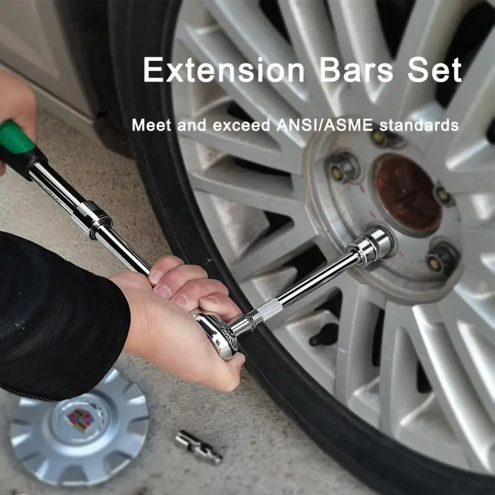 1/4" 3/8" 1/2" Socket Extension Bar Ratchet Wrench 50-250mm Socket Extension Bar Nixie