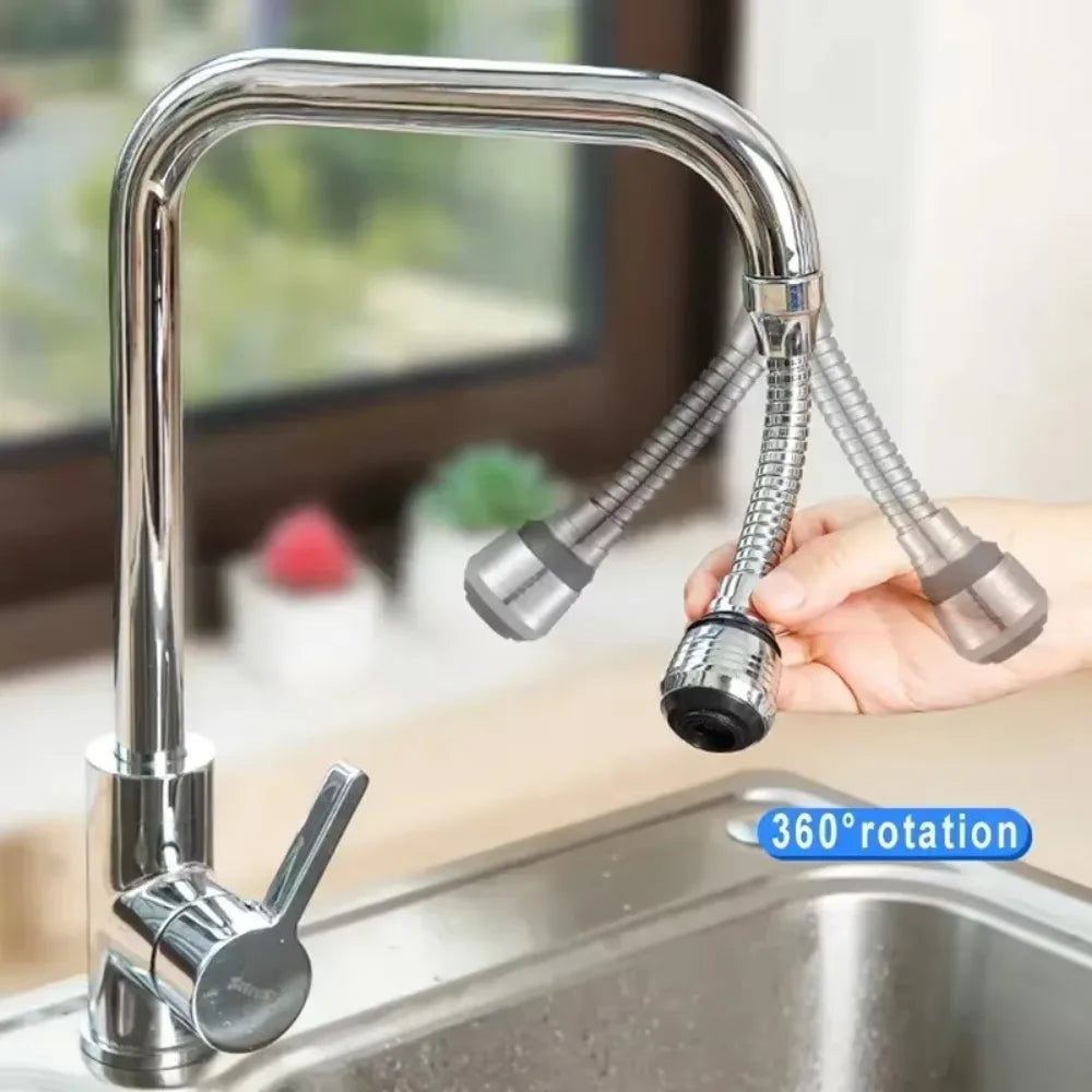 360° Rotatable Faucet Bubbler Extender – Water-Saving Aerator Faucet Tap Aerator Nixie