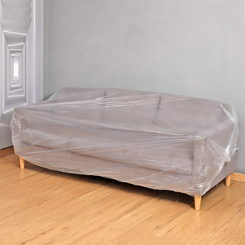 Transparent Disposable Furniture Dust Cover – Elastic Waterproof Furniture Dust Cover Nixie